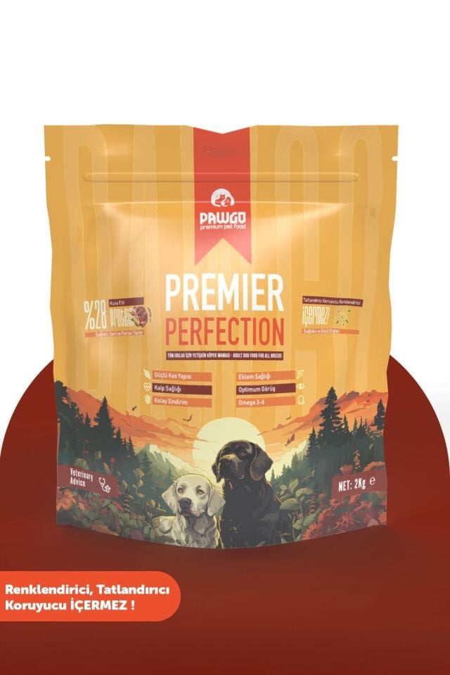 Pawgo Premier Perfection 2 Kg | Kuzu Etli | Yetişkin Köpek Maması
