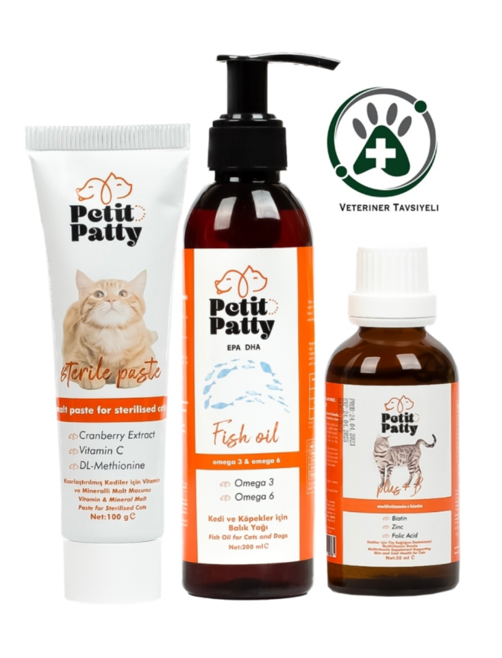 Petit Patty Felicare Sterile Power Set (Fish Oil + Sterile Paste + Plus+b For Cats)