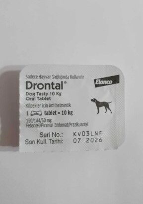 Drontal 10kg köpekler için Tek Tablet