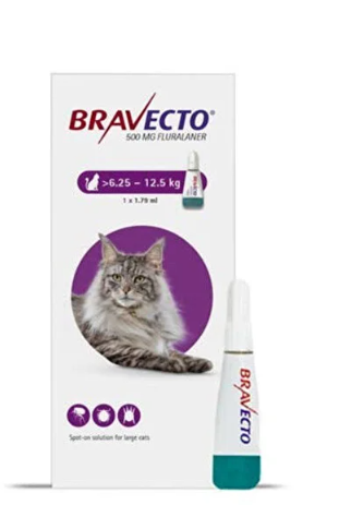 Bravecto Spot On 6,25-12,5 Kg Kediler İçin iç Koruma