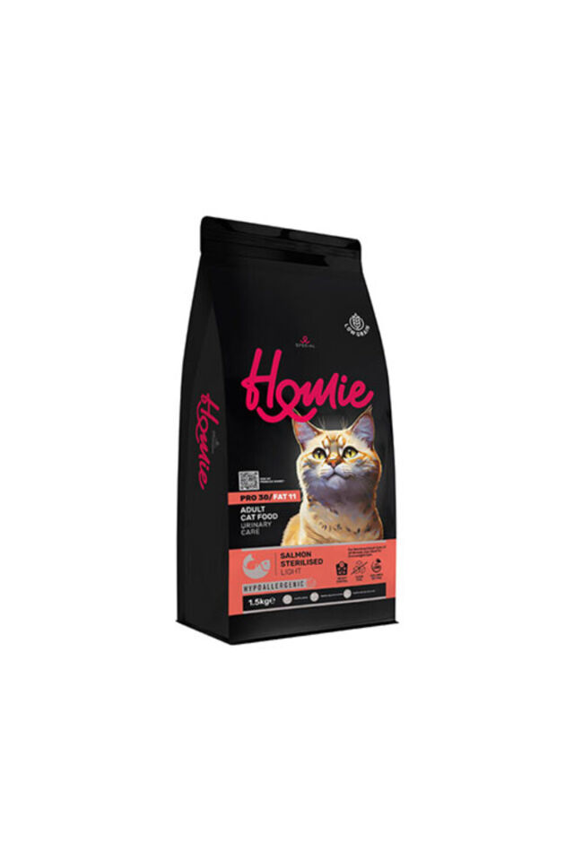 Somonlu Düşük Tahıllı Kısırlaştırılmış Kedi Maması 1,5 Kg