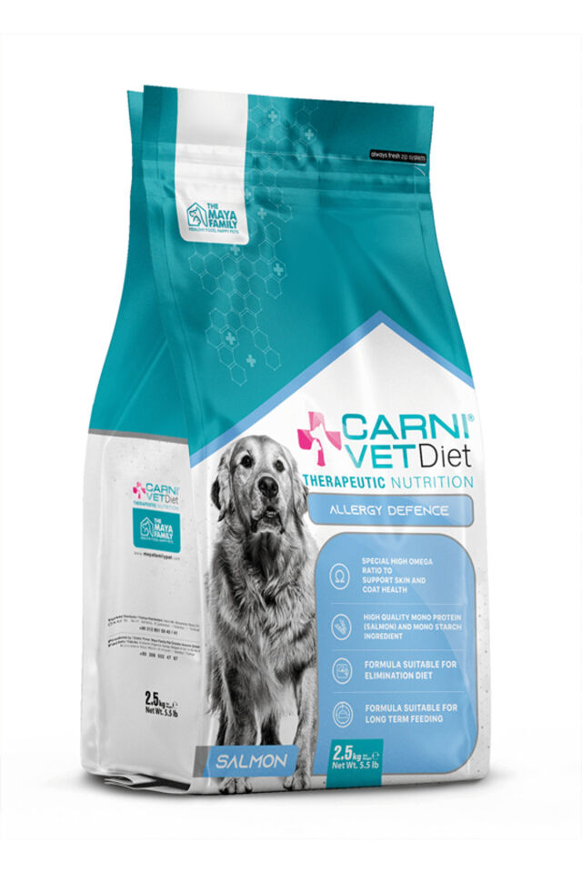 CARNI VET DIET ALLERGY DEFENCE SALMON SOMON YETİŞKİN KURU KÖPEK MAMASI 2,5 KG