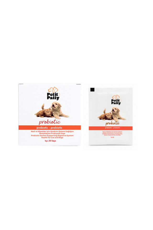 Kedi ve Köpekler için Sindirim Sağlını Destekleyen Probiyotik Saşe 10x1g (10 adet)